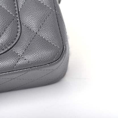 Chanel Caviar Quilted Mini Rectangular Flap Grey 11 of 13