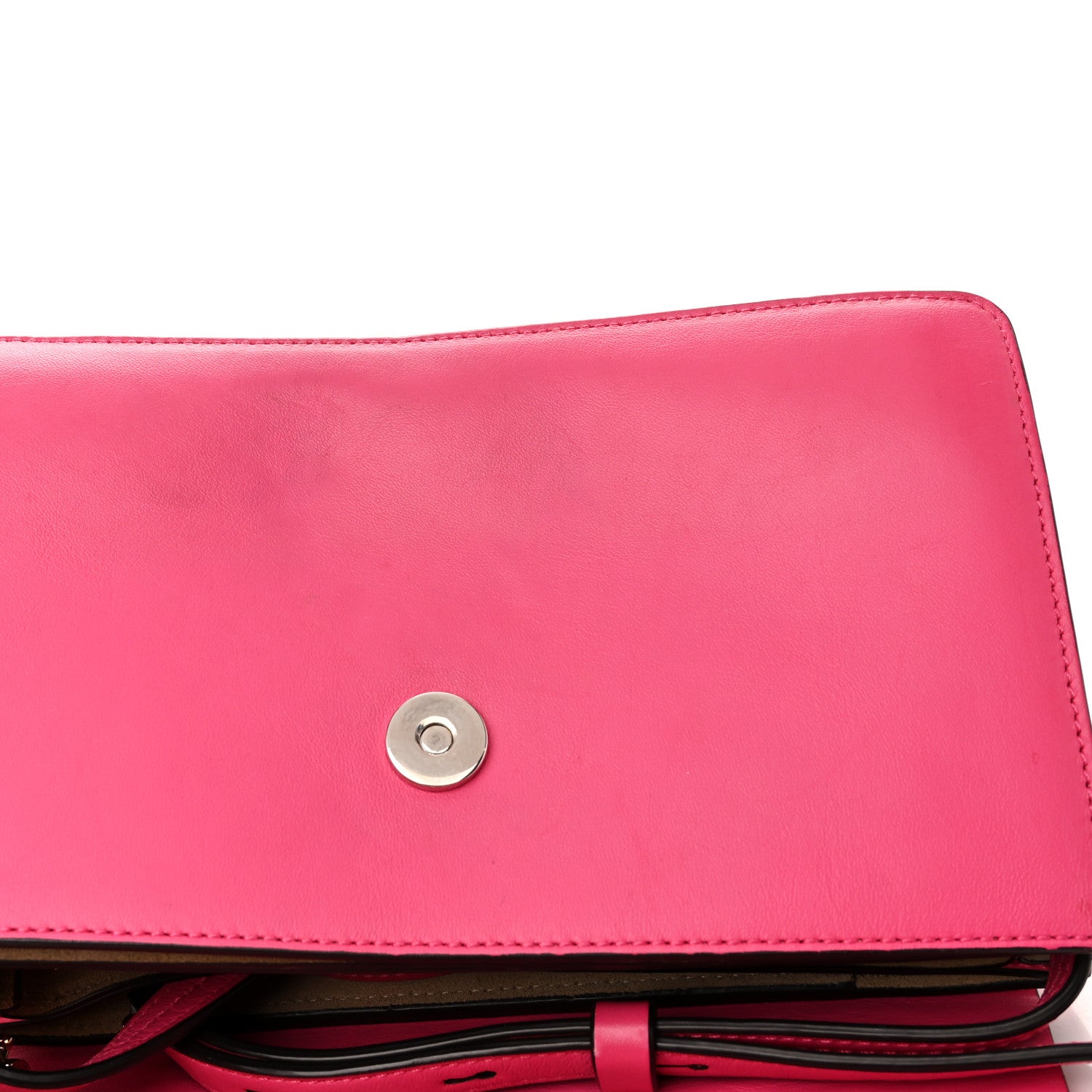 Chloe Suede Calfskin Small Faye Shoulder Bag Fuchsia Rose 13 of 14