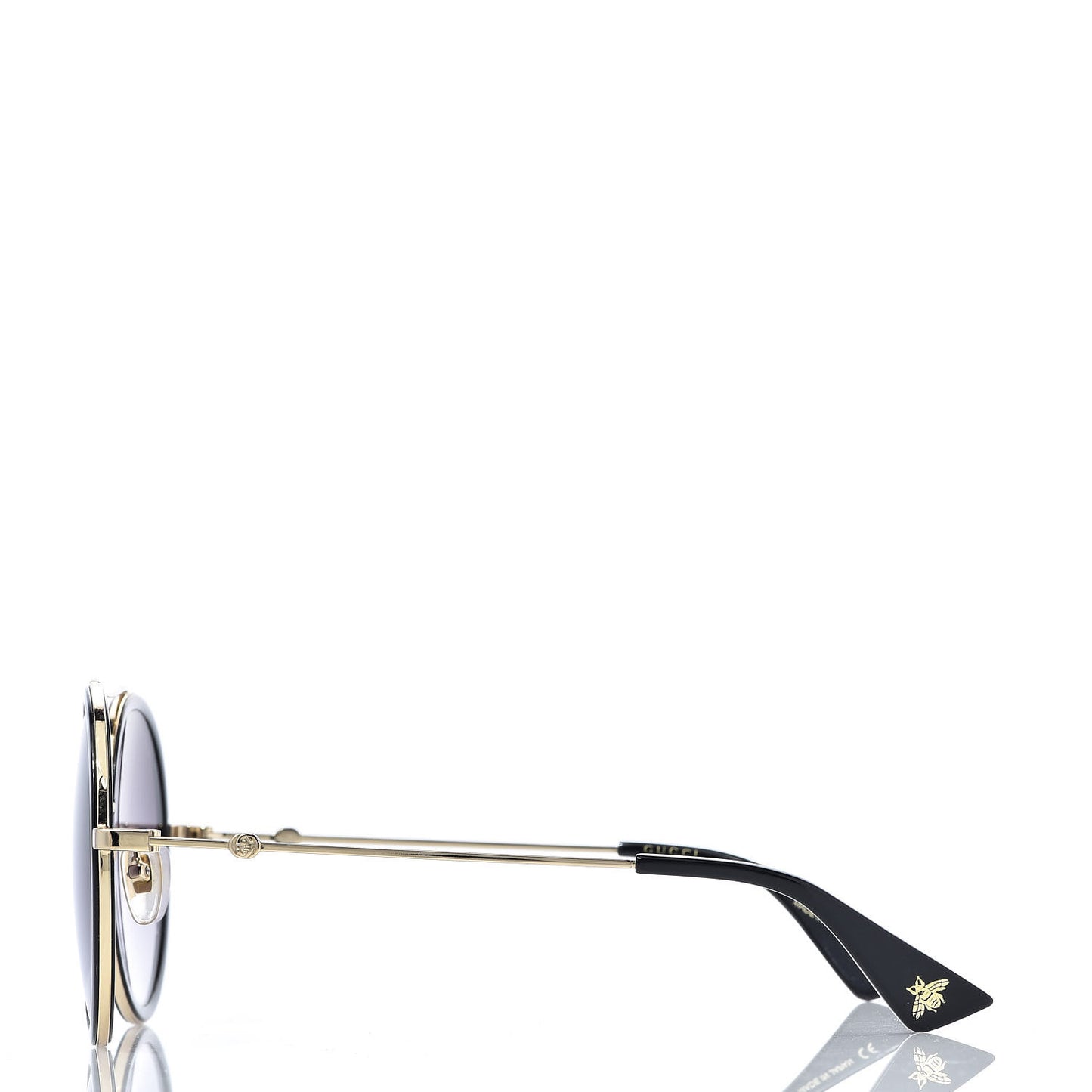 Round Frame Sunglasses GG0061S Black