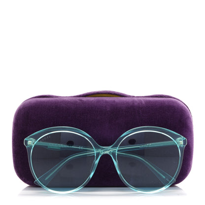 Gucci Acetate Sunglasses GG0257S Blue 8 of 8