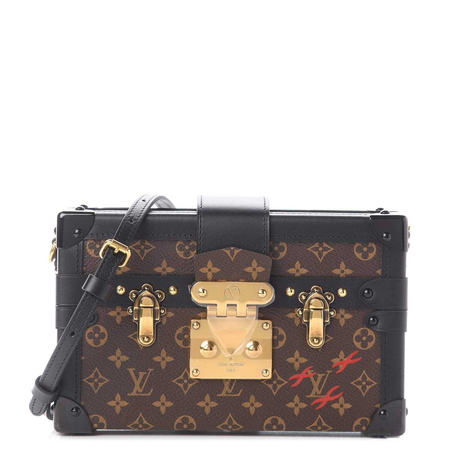 Louis Vuitton Monogram Petite Malle Black 1 of 8