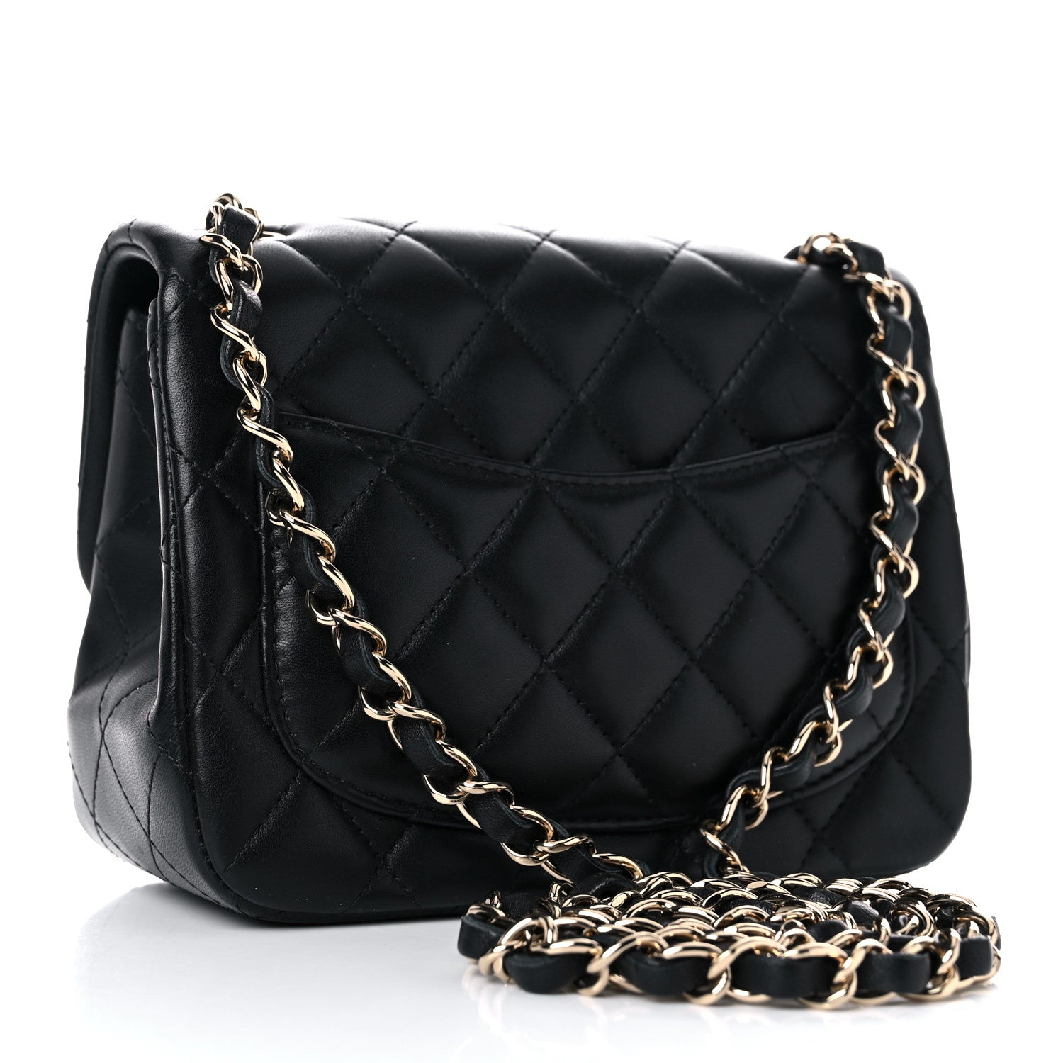 Chanel Lambskin Quilted Mini Square Flap Black 2 of 17