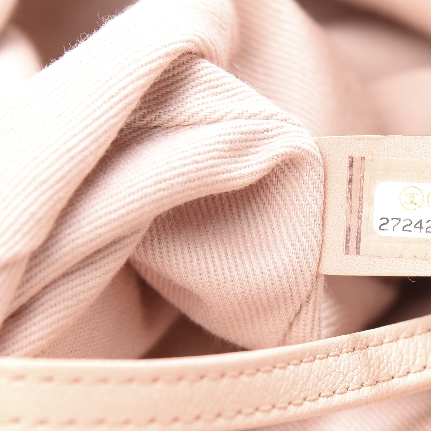 Chanel Canvas Large Double Face Shopping Tote Light Pink 6 of 9