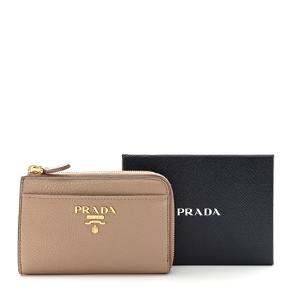 Prada Daino Colour Metal Zip Around Keychain Cammeo 8 of 8