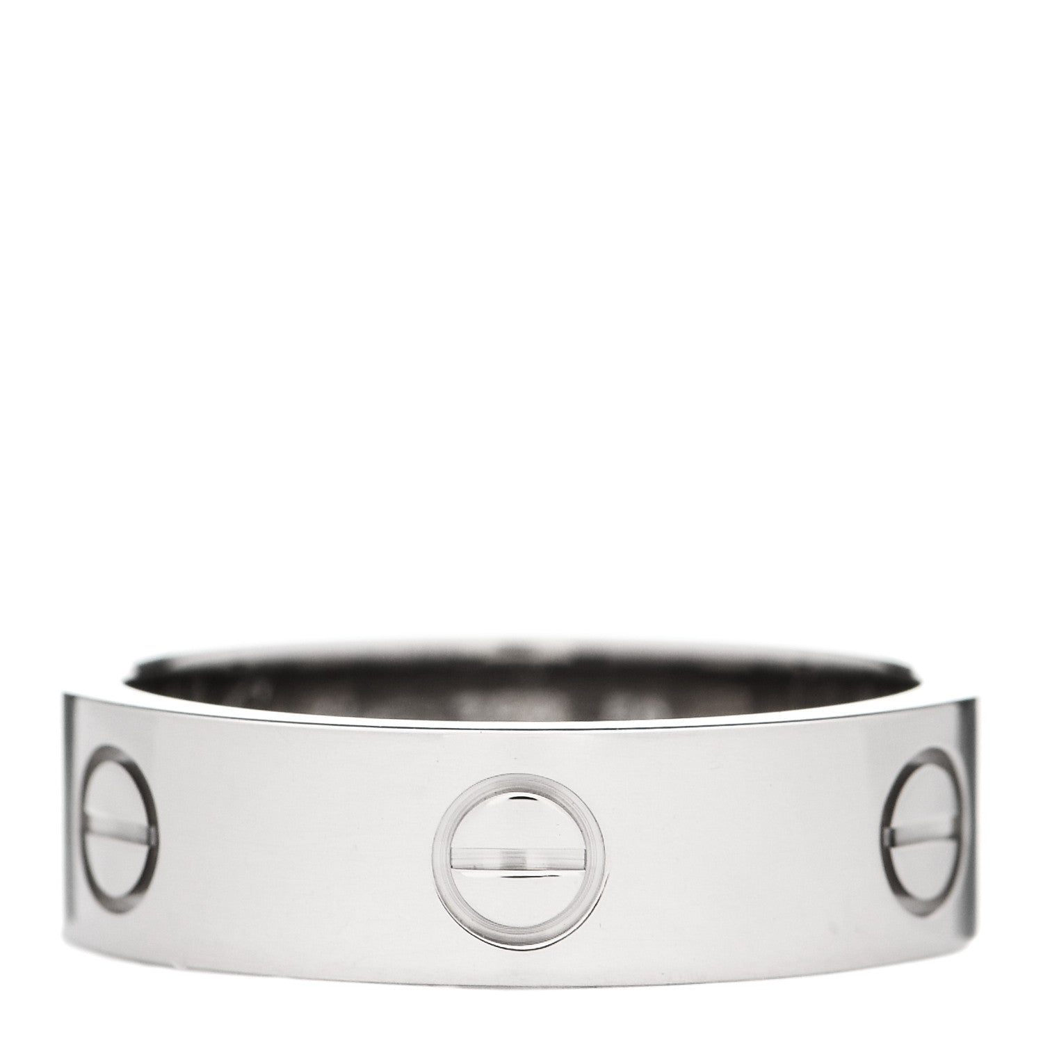 Cartier 18K White Gold 6mm LOVE Ring 59 8.75 1 of 4