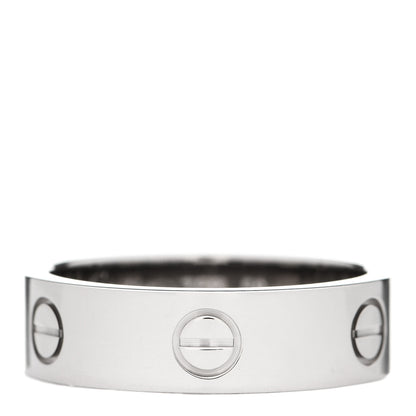 Cartier 18K White Gold 6mm LOVE Ring 59 8.75 1 of 4