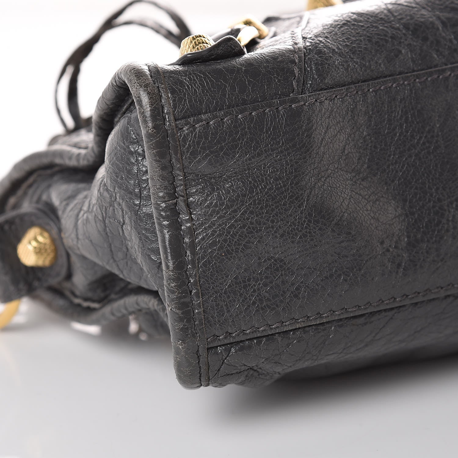 Balenciaga Agneau Giant 12 Gold Hardware Mini City Gris Fossile 8 of 9