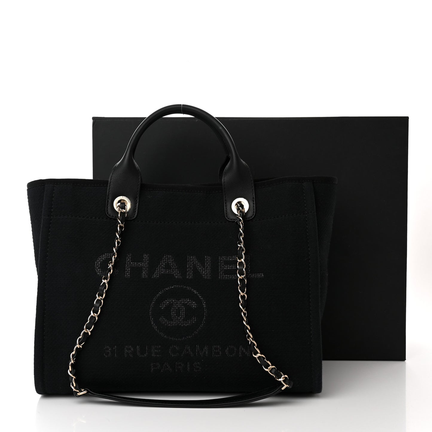 Mixed Fibers Small Deauville Tote Black