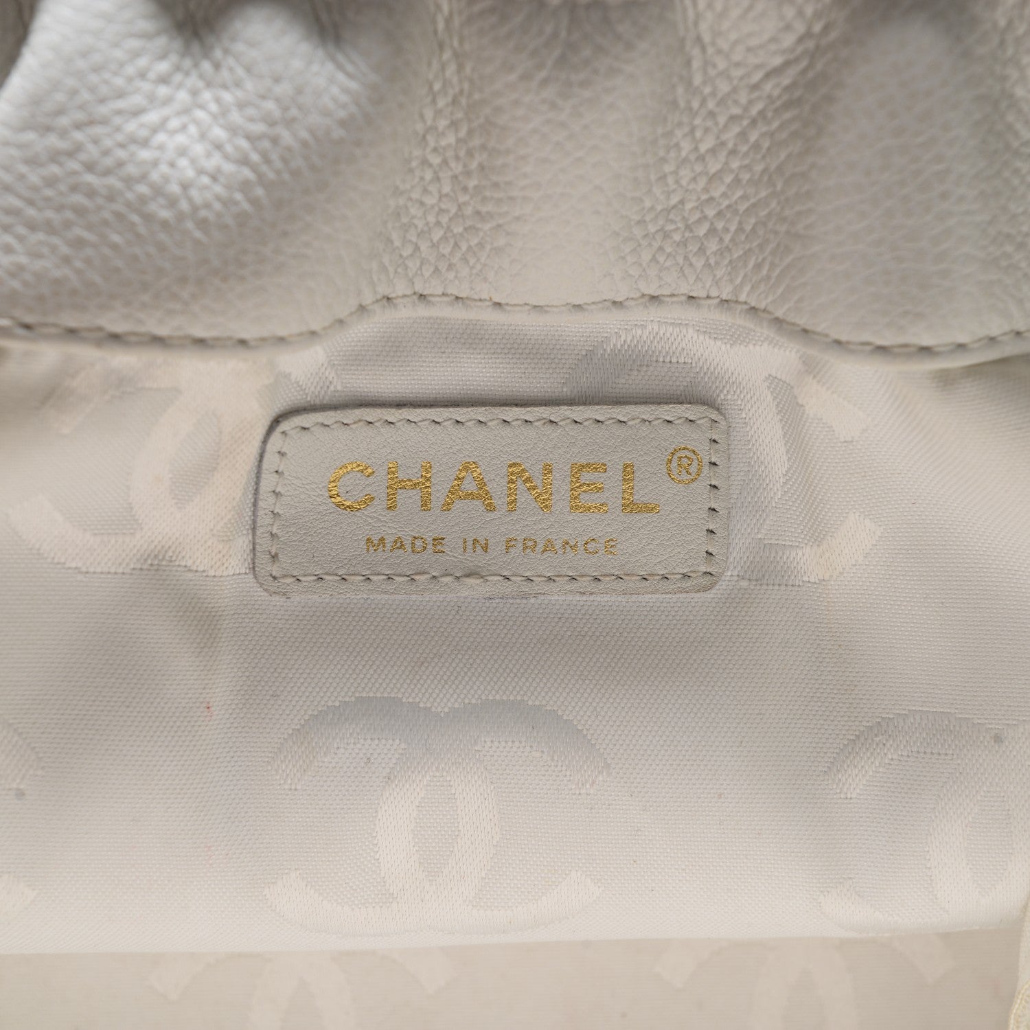 Chanel Caviar Shoulder Bag White 6 of 10
