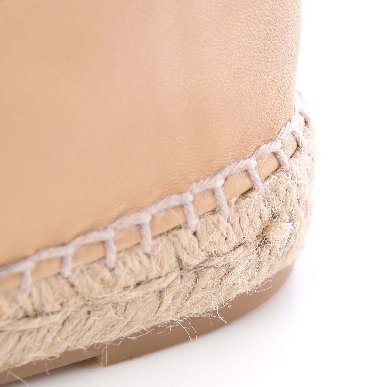 Chanel Lambskin CC Espadrilles 35 Beige Black 11 of 12