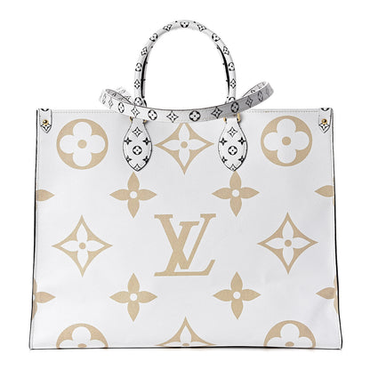 Louis Vuitton Monogram Giant Onthego GM Kaki Beige 1 of 13