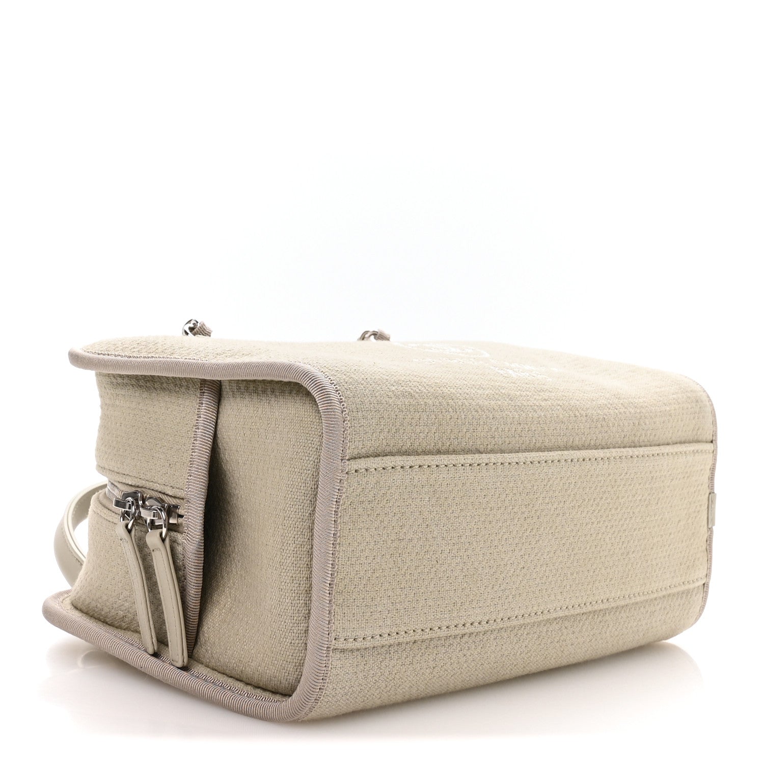 Chanel Canvas Deauville Small Bowling Bag Grey 1859573 – FASHIONPHILE