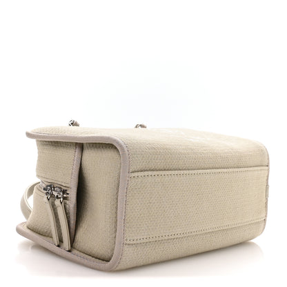 Chanel Canvas Deauville Small Bowling Bag Grey 4 of 10