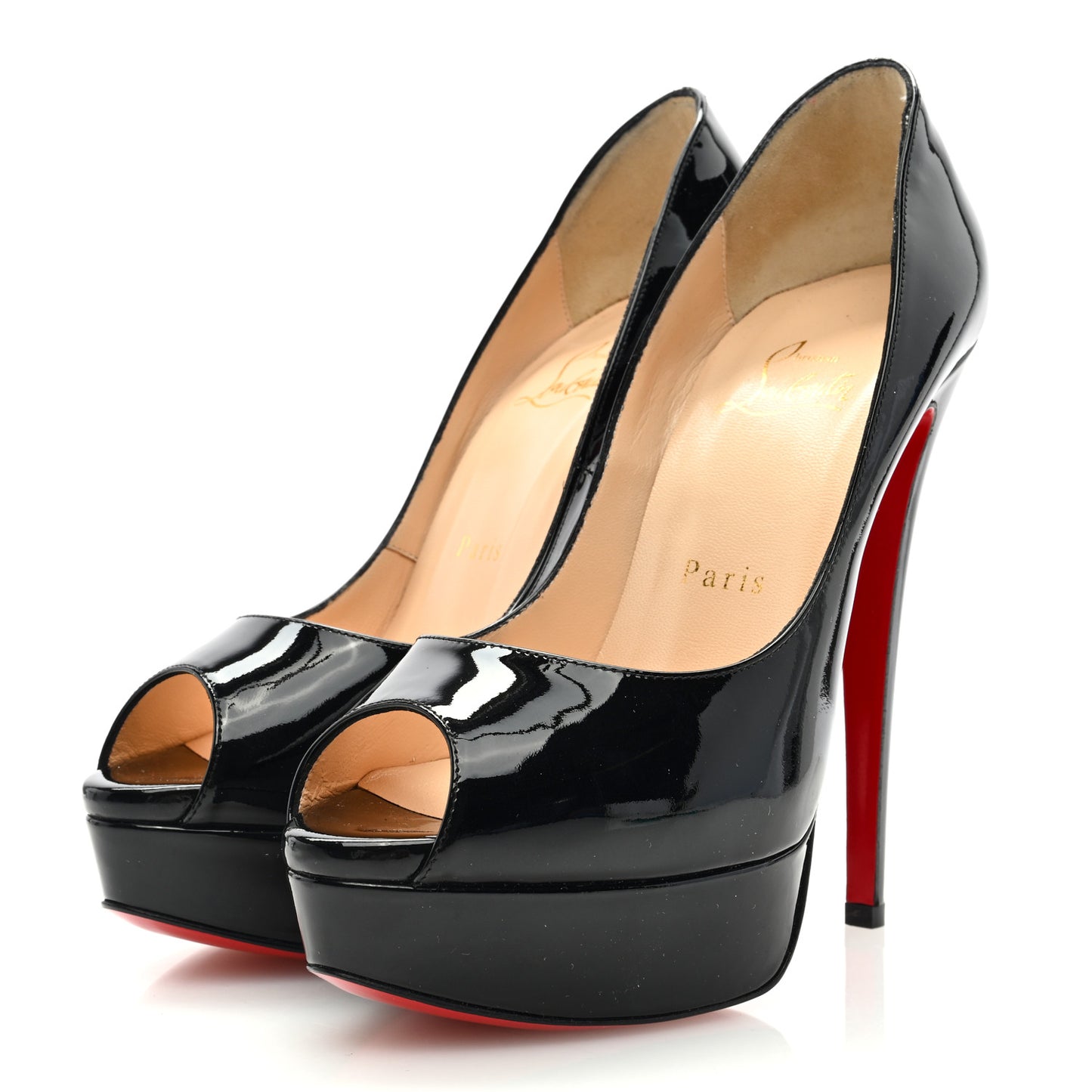 Patent Lady Peep 150 Pumps 37 Black