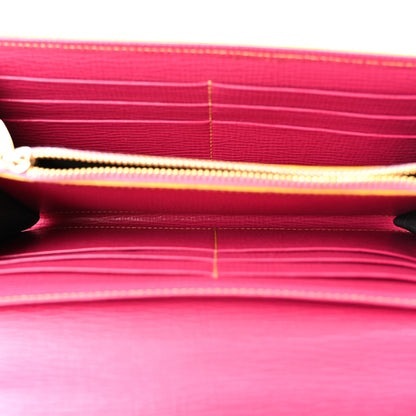 Dolce & Gabbana Lizard Calfskin Embossed Mini Miss Sicily Chain Wallet Blue Multicolor 5 of 9