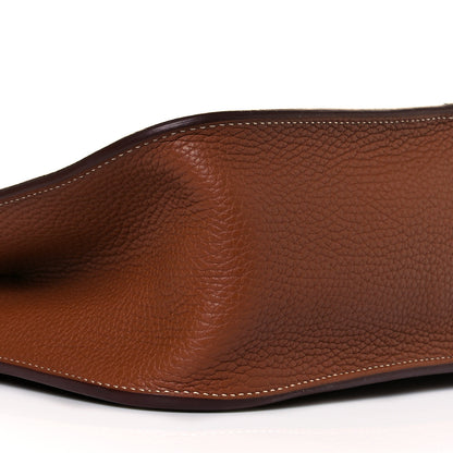 Hermes Taurillon Clemence Halzan 31 Gold 8 of 12