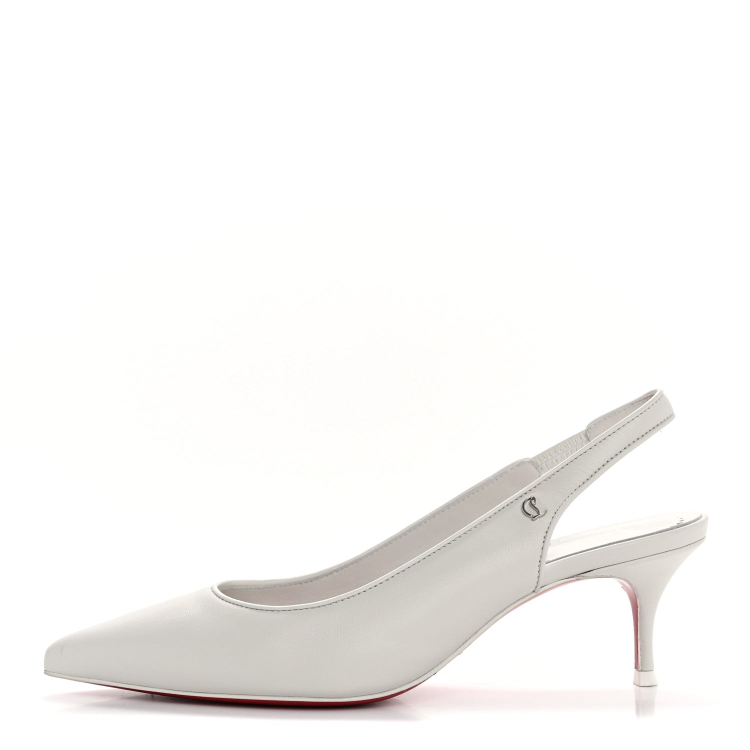 Christian Louboutin Nappa Sporty Kate Slingback 55 Pumps 36 White 1 of 9