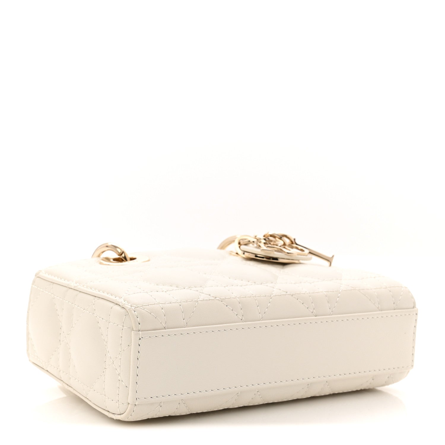 Christian Dior Lambskin Cannage Micro Lady D-Joy Latte 4 of 11