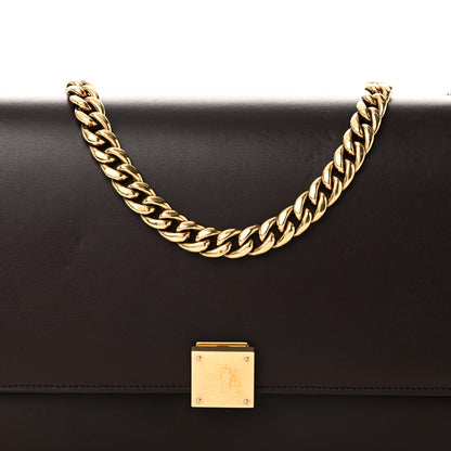 Celine Smooth Calfskin Medium Case Chain Flap Burgundy 8 of 10