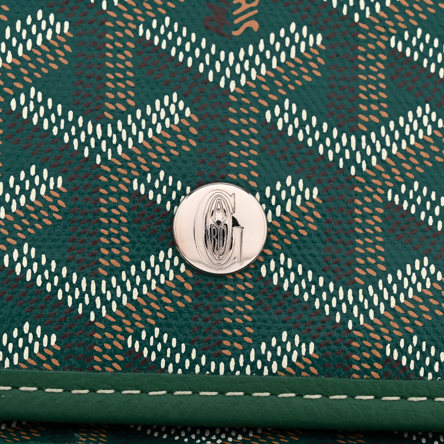 Goyardine Plumet Wallet Clutch Green