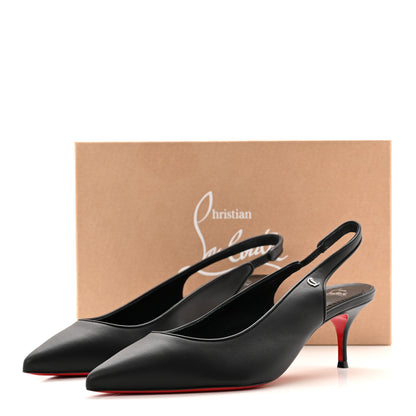 Christian Louboutin Nappa Sporty Kate Slingback 55 Pumps 39.5 Black 9 of 9
