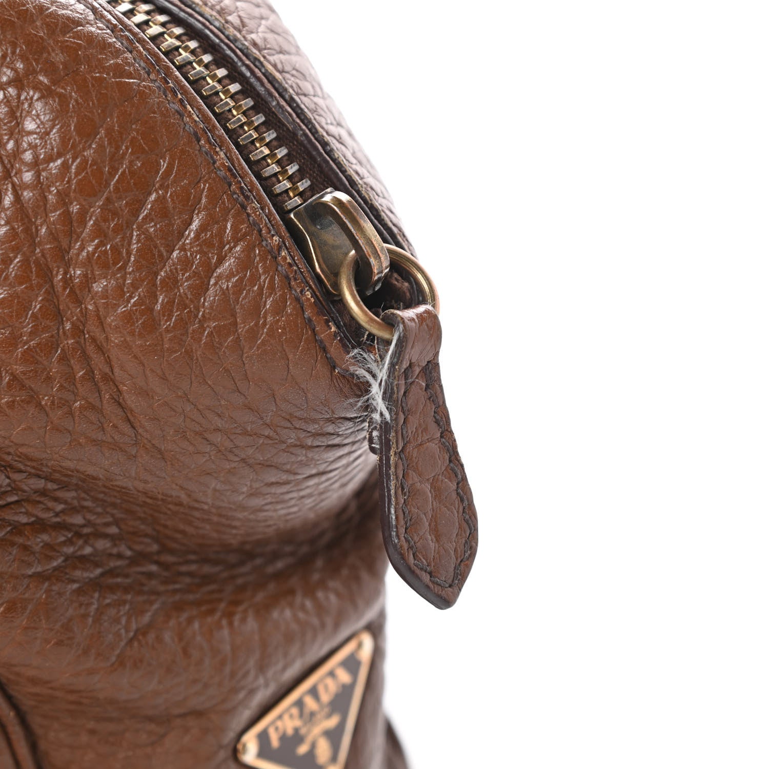 Prada Vitello Daino Pocket Shoulder Bag Bruciato 18 of 21