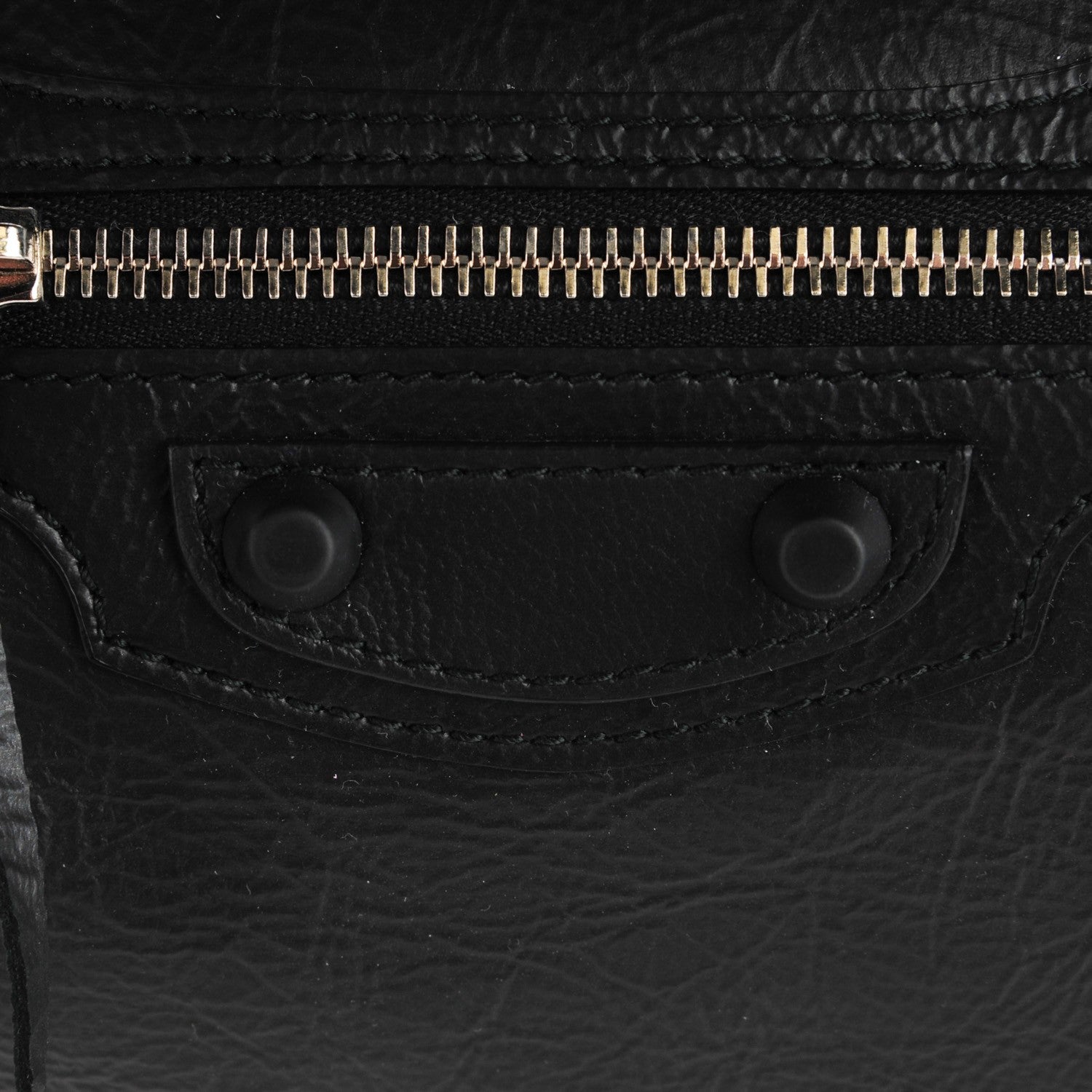Balenciaga Matte Goatskin Rubber Covered Classic Hardware Mini Twiggy Black 11 of 14