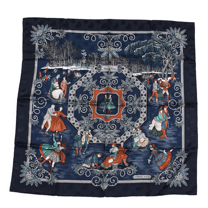 Hermes Silk Joies d'Hiver Scarf 90 1 of 3