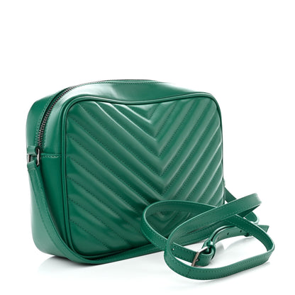 Saint Laurent Calfskin Matelasse Monogram Lou Camera Bag Malachite 3 of 11