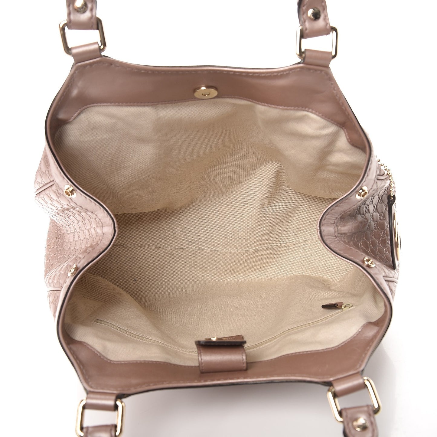 Metallic Microguccissima Medium Sukey Tote Dark Cipria
