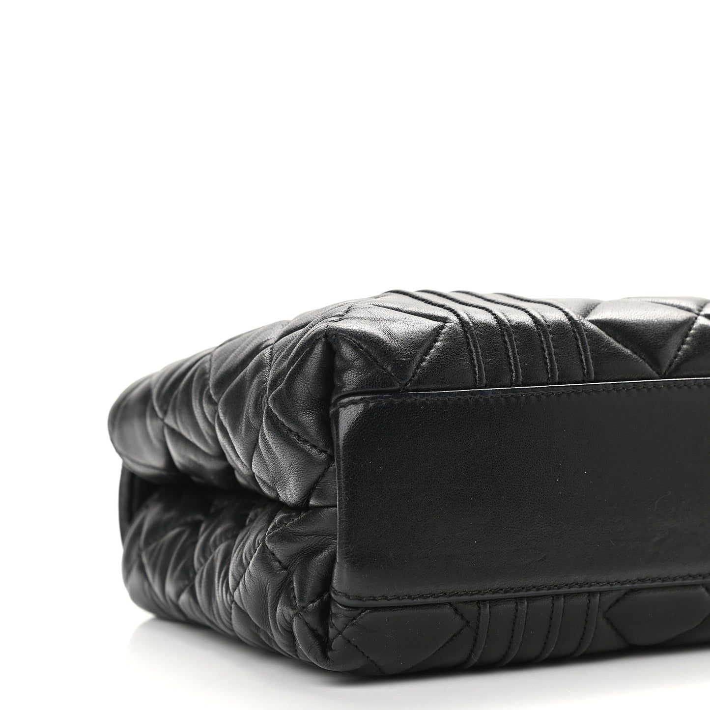 Lambskin Quilted Camera Case Black