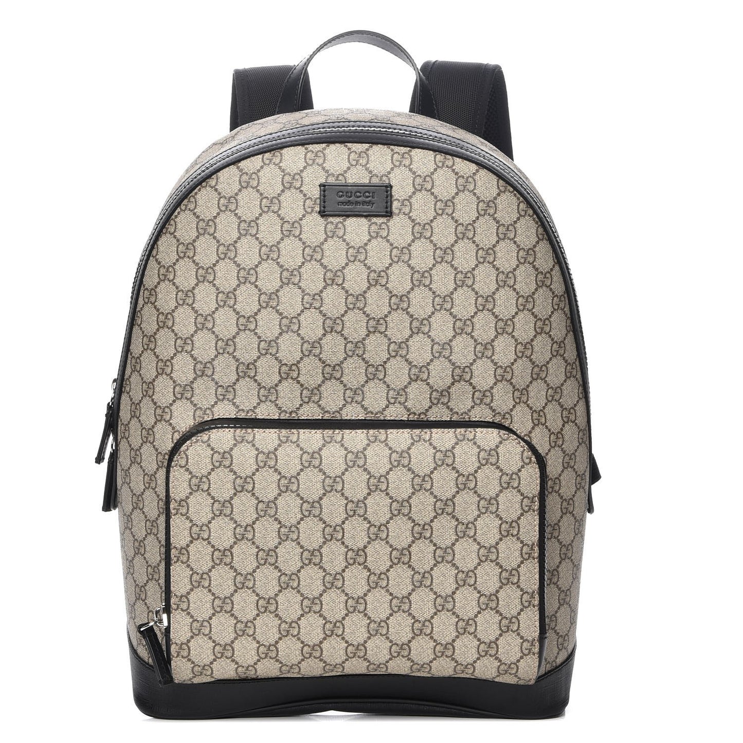 GG Supreme Monogram Medium Backpack Black