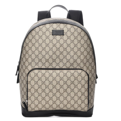 Gucci GG Supreme Monogram Medium Backpack Black 1 of 7