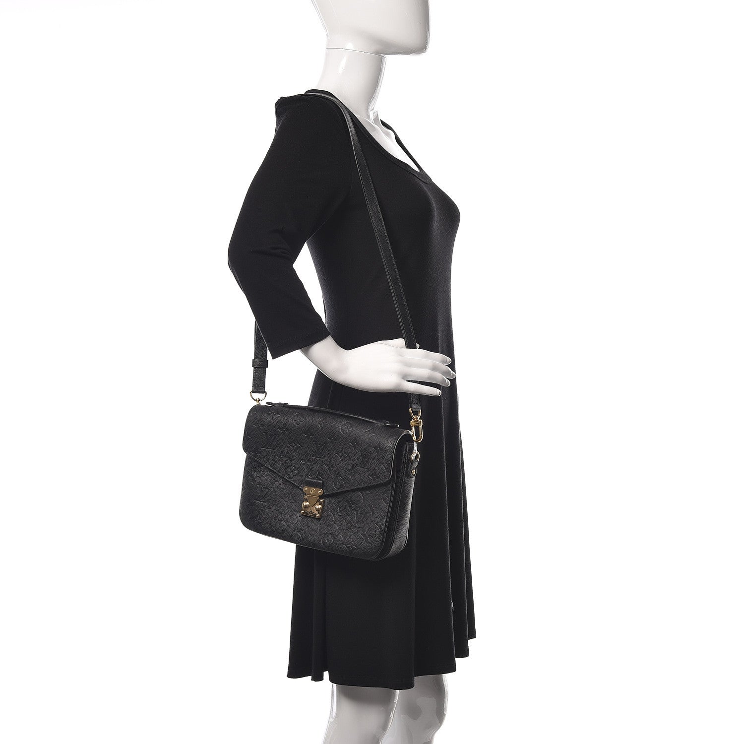 Louis Vuitton Empreinte Pochette Metis Black 2 of 9