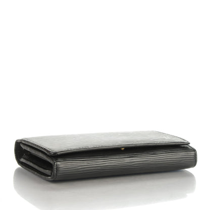 Louis Vuitton Epi Porte-Monnaie Billets Tresor Wallet Black 4 of 8