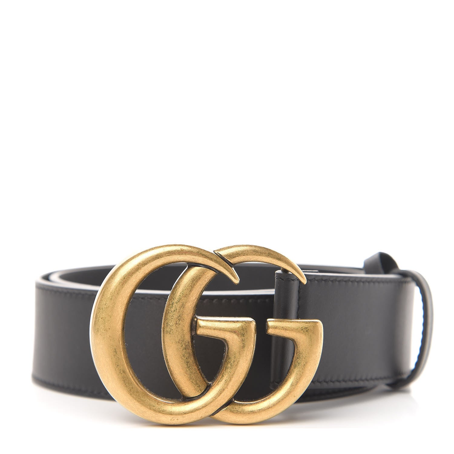 Gucci Calfskin Double G 40mm Belt 75 30 Black 1 of 6