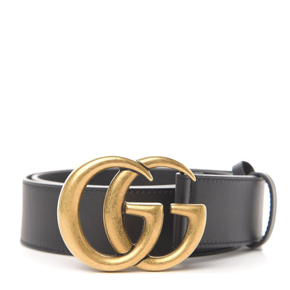 Gucci Calfskin Double G 40mm Belt 75 30 Black 1 of 6