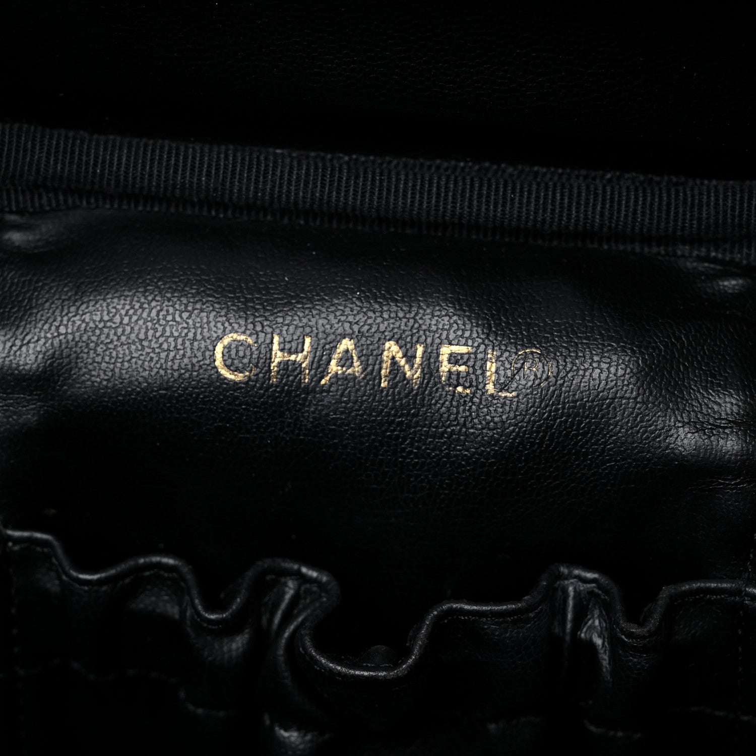 Chanel Caviar Vanity Cosmetic Case Black 6 of 15