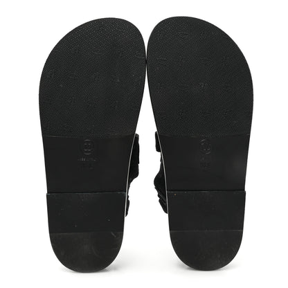 Chanel Denim Printed Dad Sandals 36.5 Black 5 of 12