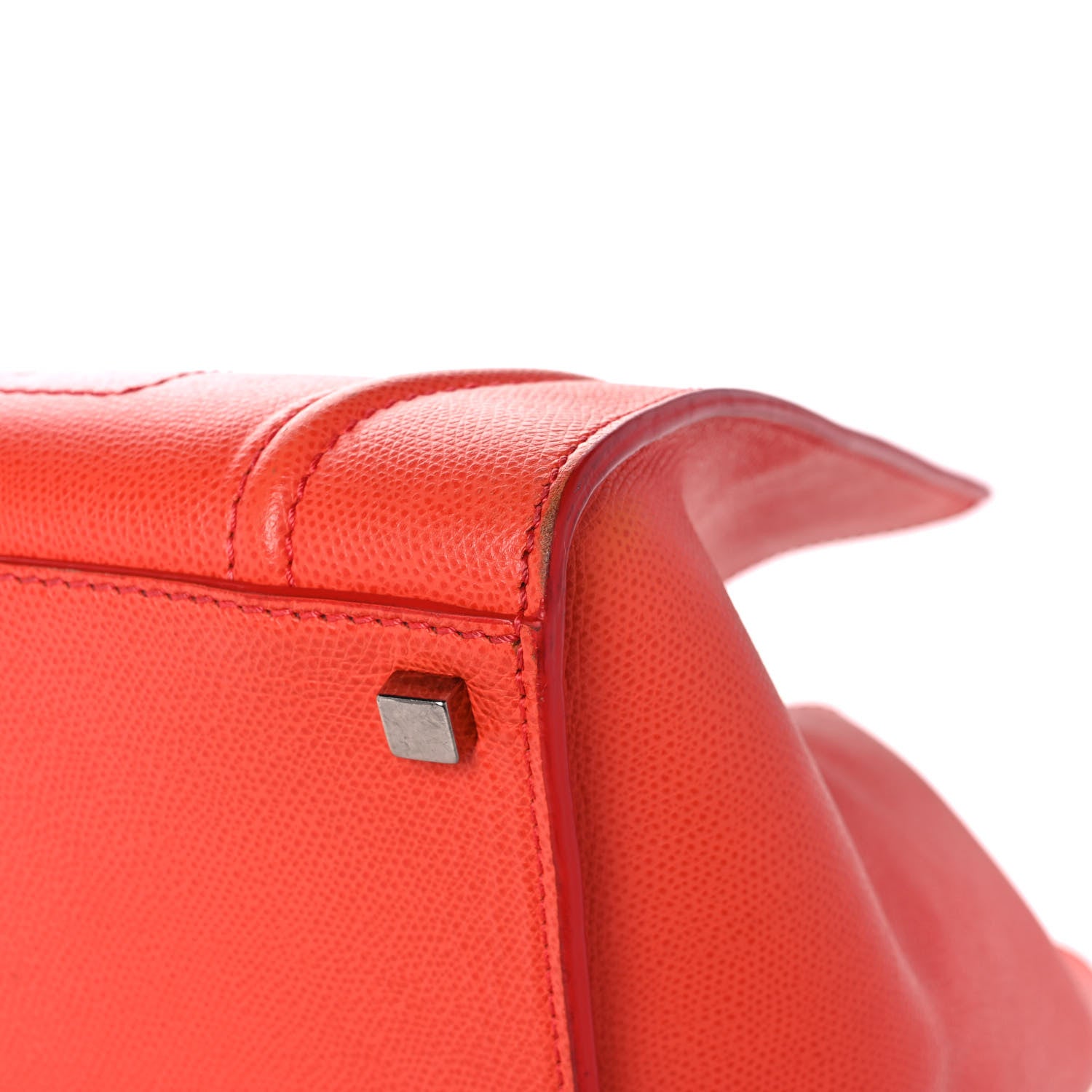 Celine Grained Calfskin Medium Phantom Luggage Coral 8 of 13