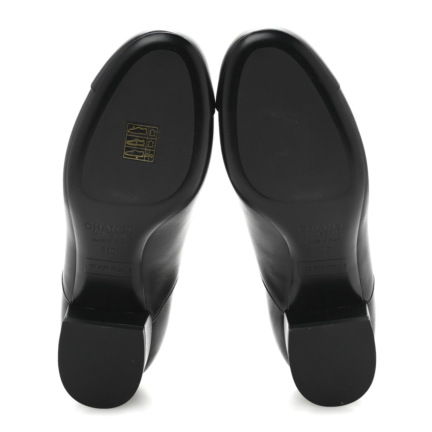 Smooth Lambskin Lace Up Shoes 39 Black