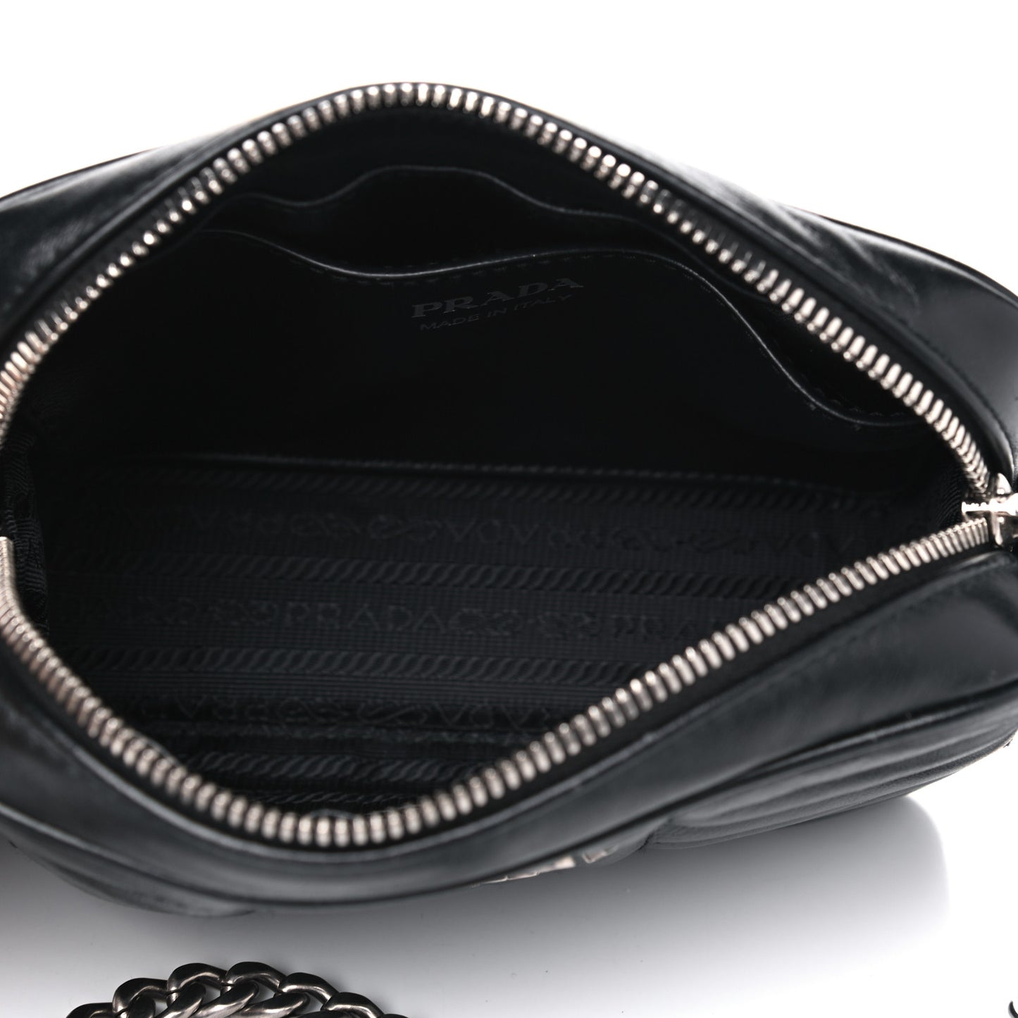 Soft Calfskin Diagramme Crossbody Bag Black