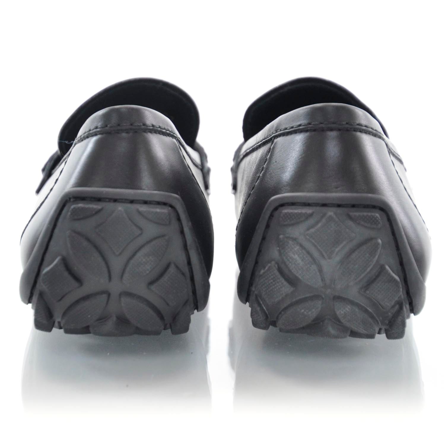 Louis Vuitton Leather Loafers Shoes 7 Black 3 of 7