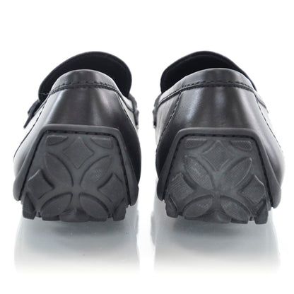 Louis Vuitton Leather Loafers Shoes 7 Black 3 of 7