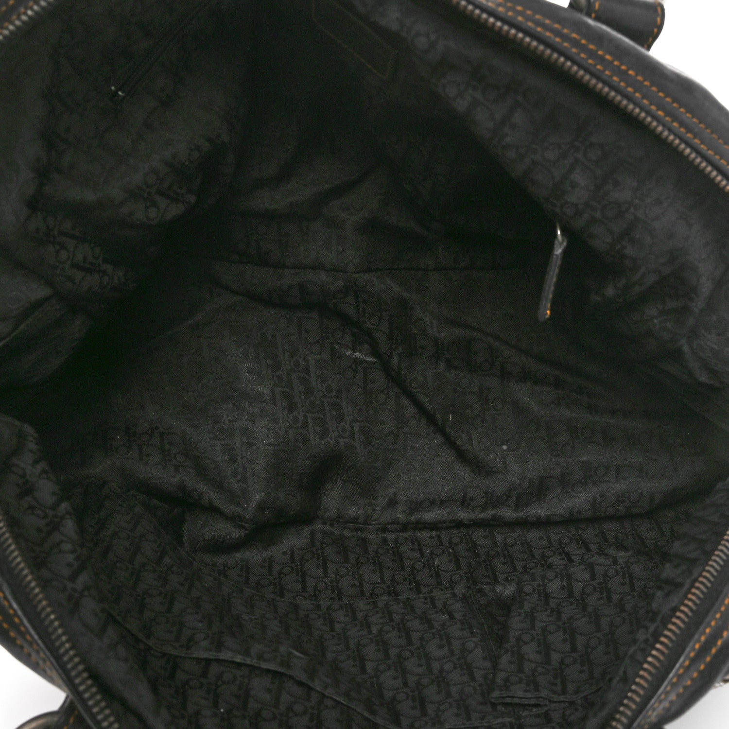 Christian Dior Calfskin Large Gaucho Double Saddle Bag Brown 5 of 10