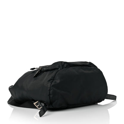 Prada Nylon Vela Medium Cinch Backpack Black 4 of 11