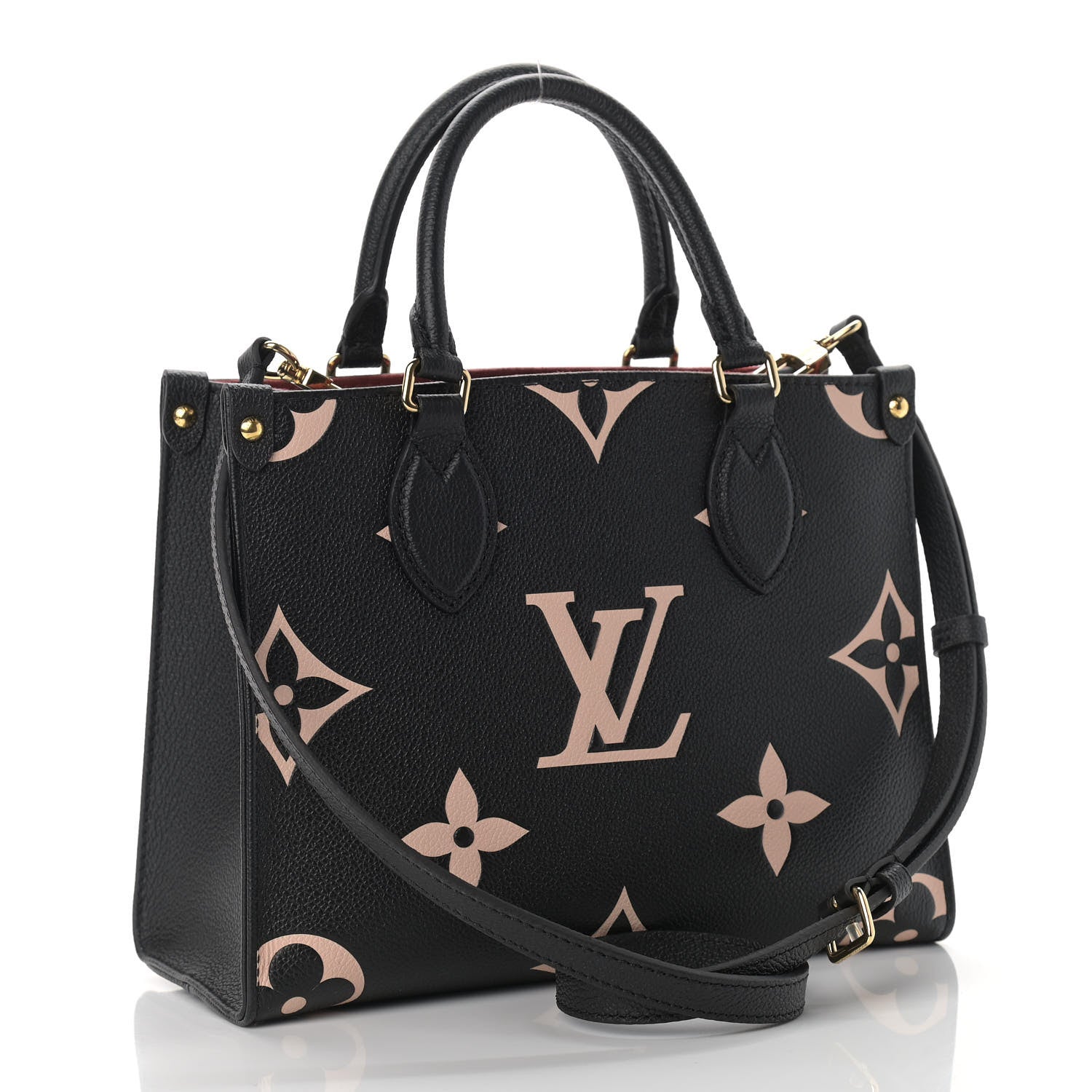 Louis Vuitton Empreinte Monogram Giant Onthego PM Black Beige 3 of 9