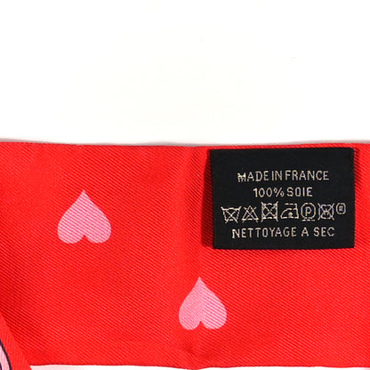 Hermes Silk Tea Time Twilly Rouge Vif Vert Multicolor 3 of 4