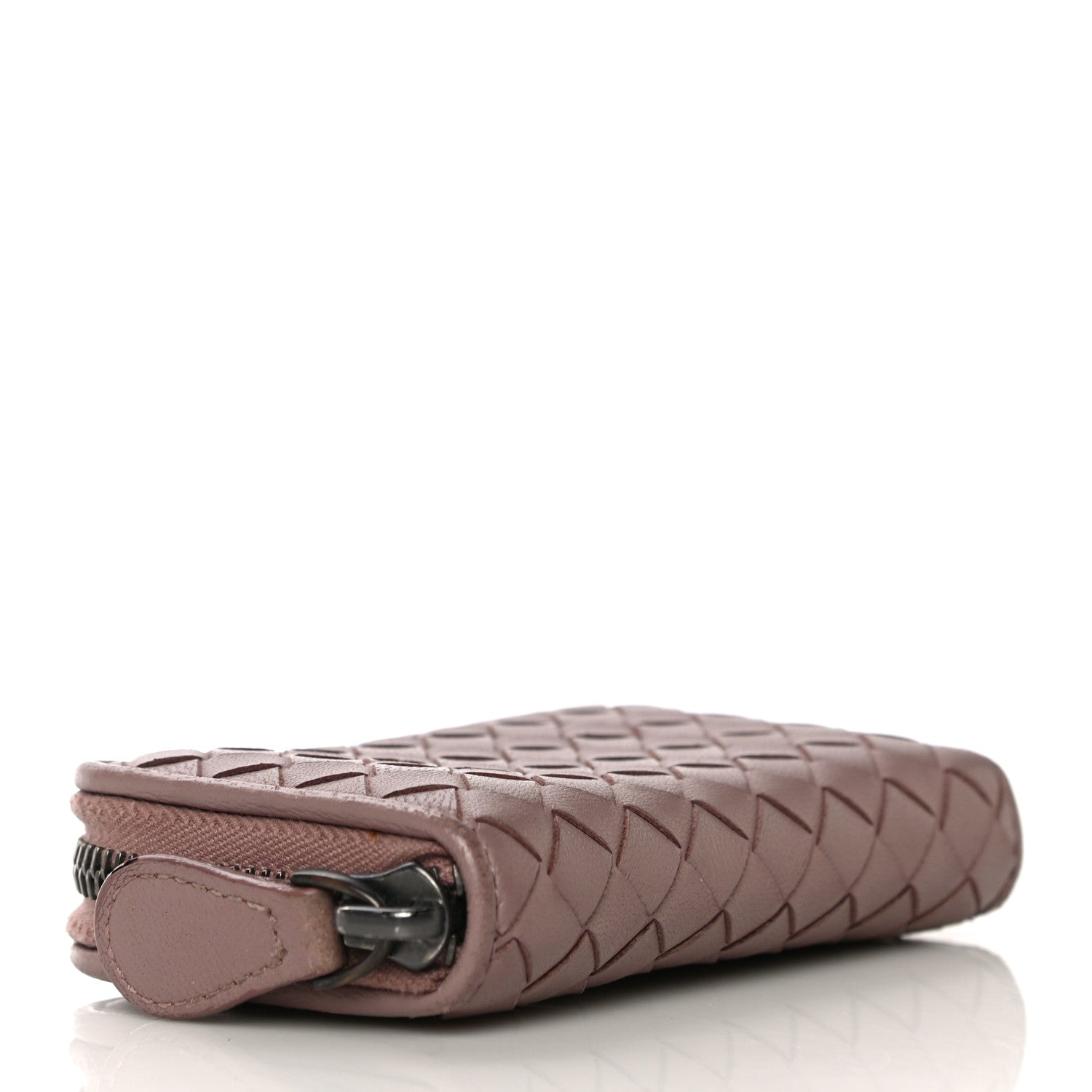 Bottega Veneta Nappa Intrecciato Zip Around Coin Purse Truffle 4 of 8