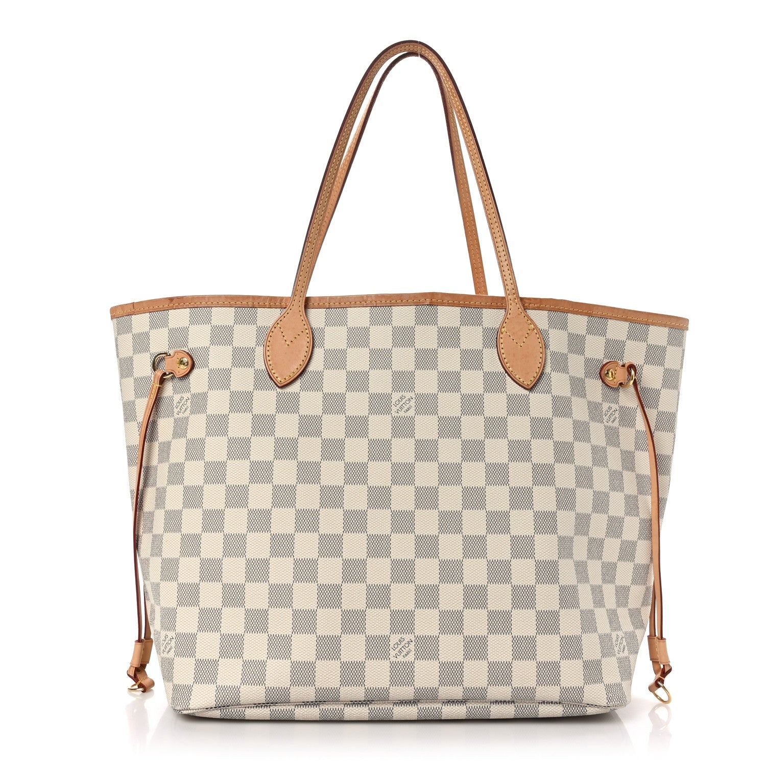 Louis Vuitton Damier Azur Neo Neverfull MM Rose Ballerine 3 of 9
